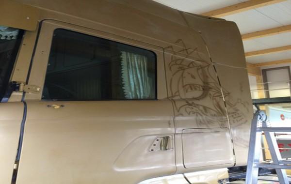 LKW Führerhaus Airbrush