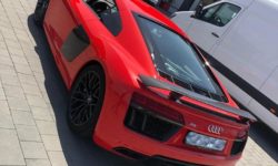Heckansicht Audi R8 Folierung