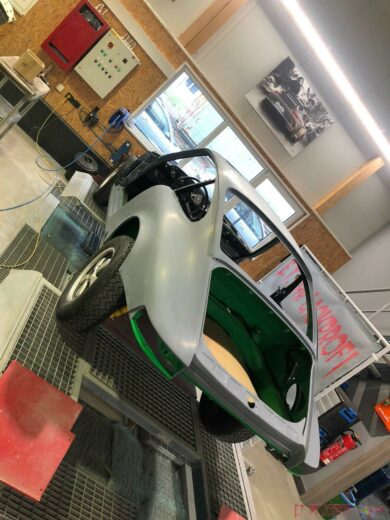 Vorbereitung Porsche Lackierung