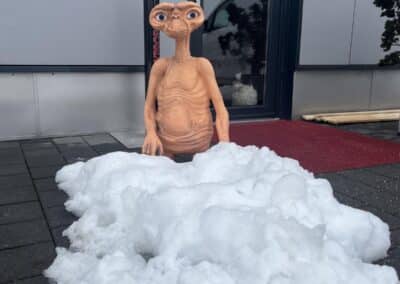 ET im Schnee
